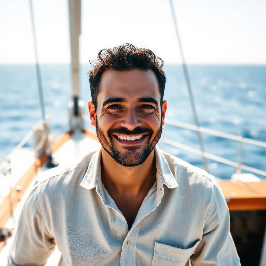 Portrait de Jamil Mansour, matelot du Noctilio