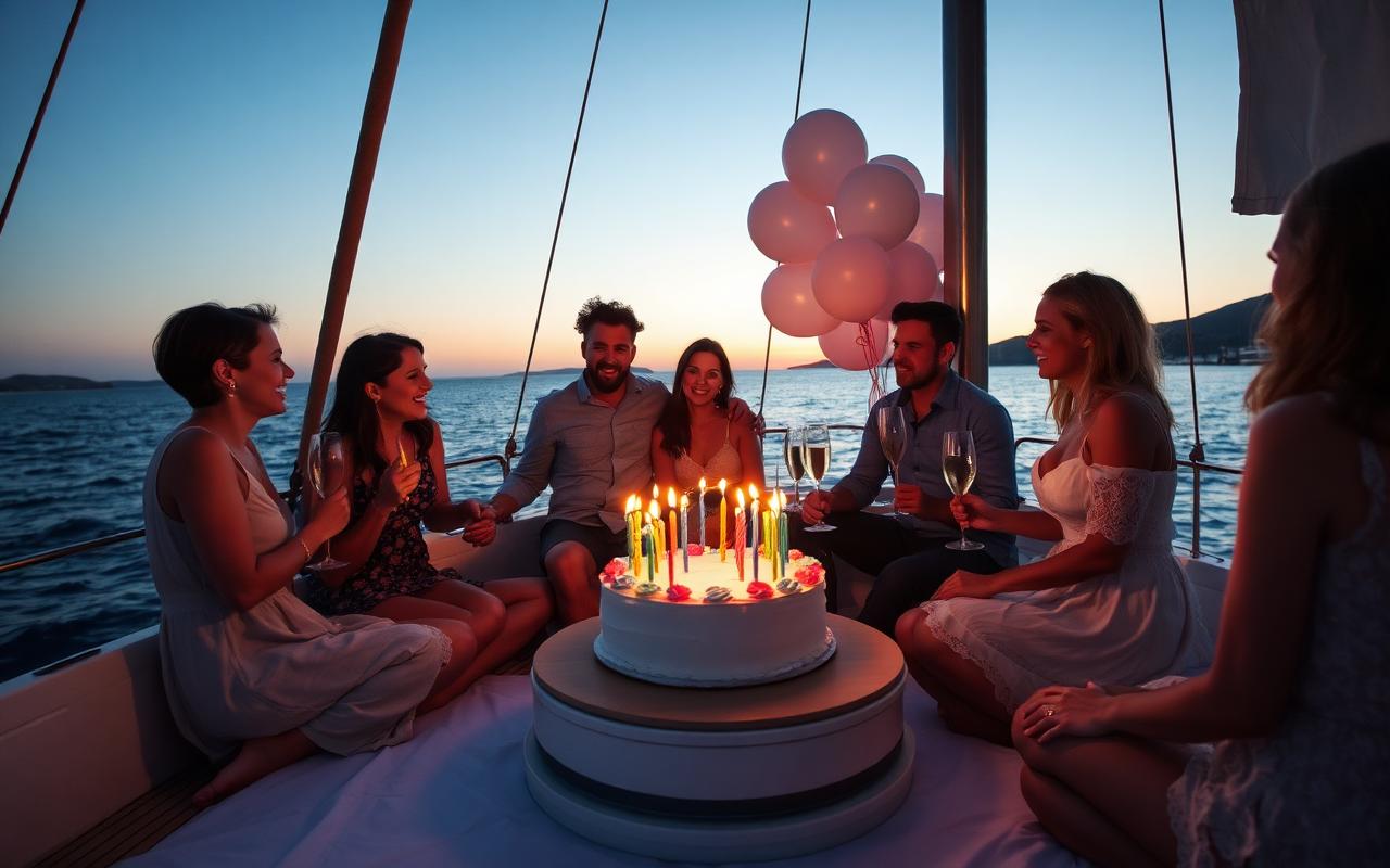 Anniversaire en bateau