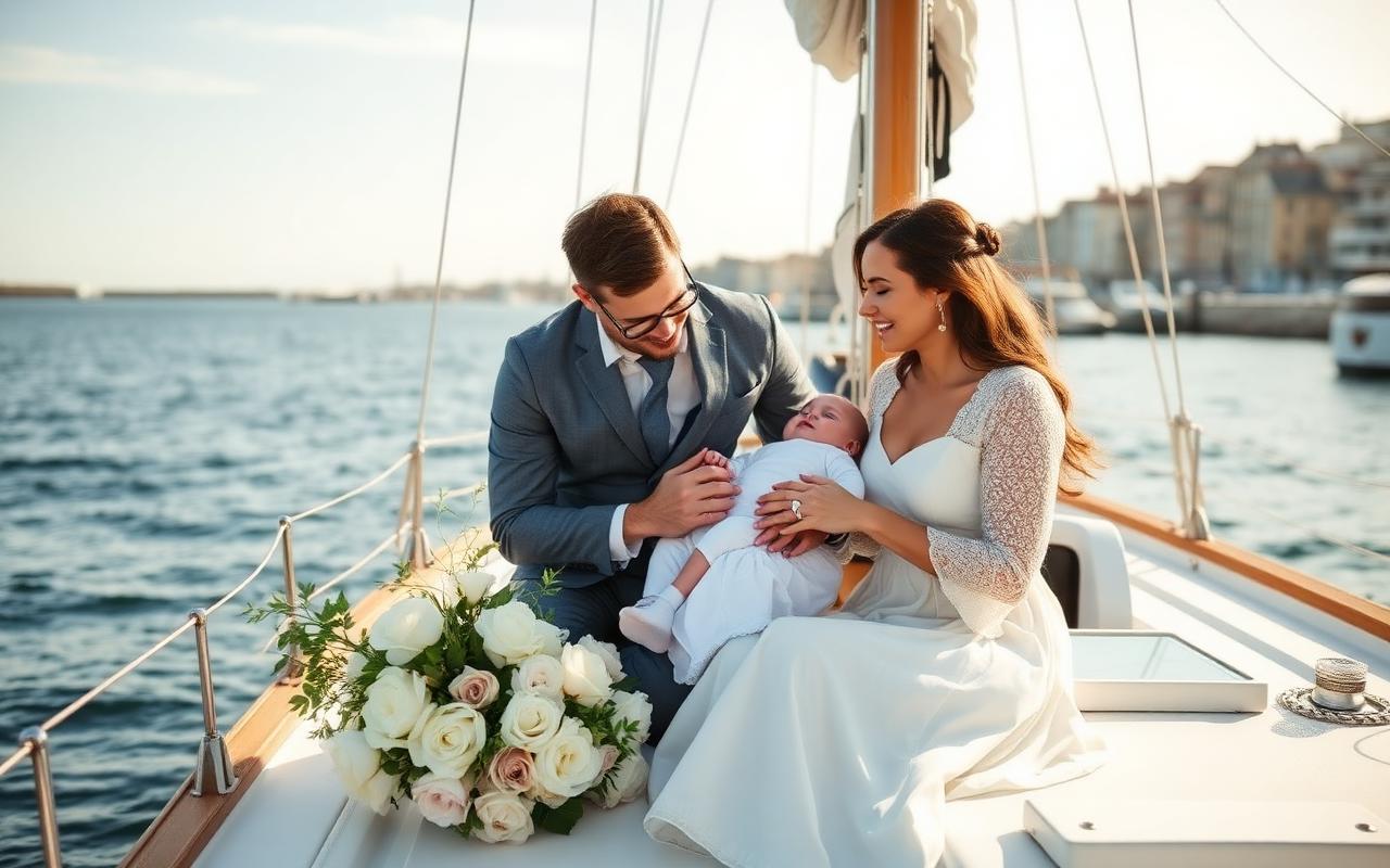 Baptême en bateau