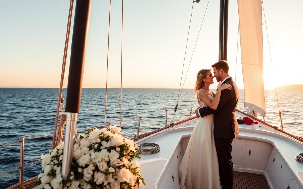 Mariage & fiançailles en bateau